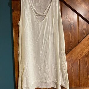 Old Navy Cream Tank Top with Cross Back